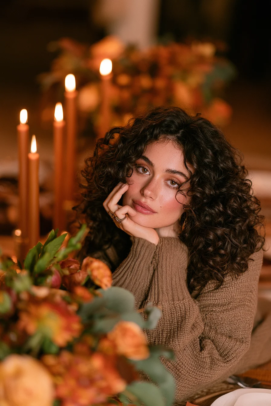 27 Chic Thanksgiving Hairstyles For Women 2 conair bouncy celebration curls 1