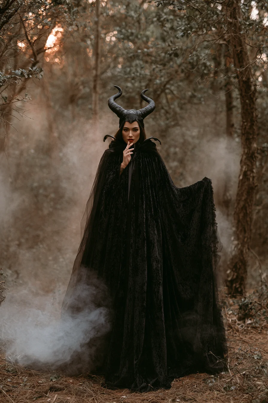 27 Black Halloween Costumes For A Spooky Look 2 powerful maleficent dark fantasy 1