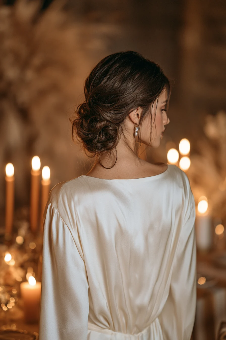 2 timeless relaxed wedding bun 1
