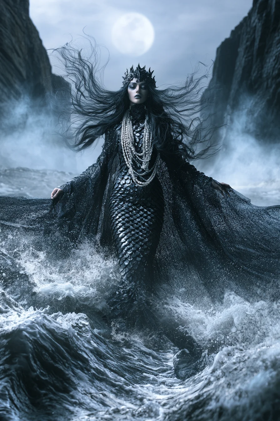 27 Black Halloween Costumes For A Spooky Look 20 dreamy dark mermaid fantasy 1