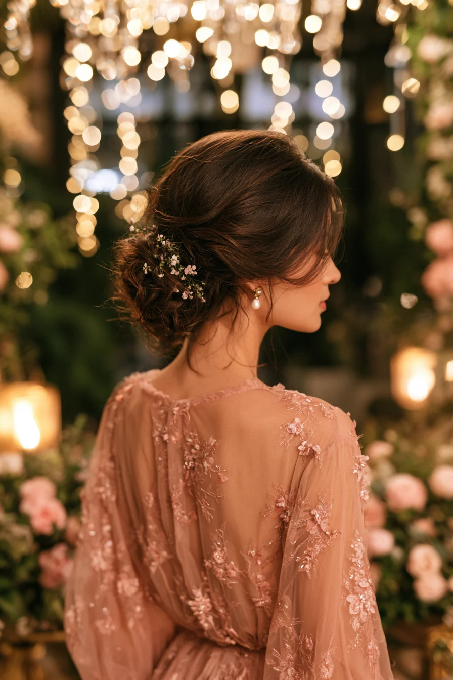 20 dreamy floral wedding bun