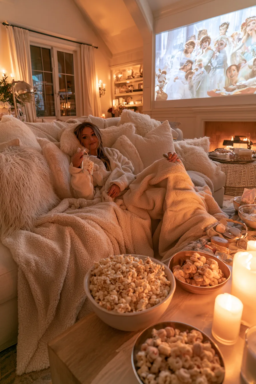 21 cozy birthday movie night 1