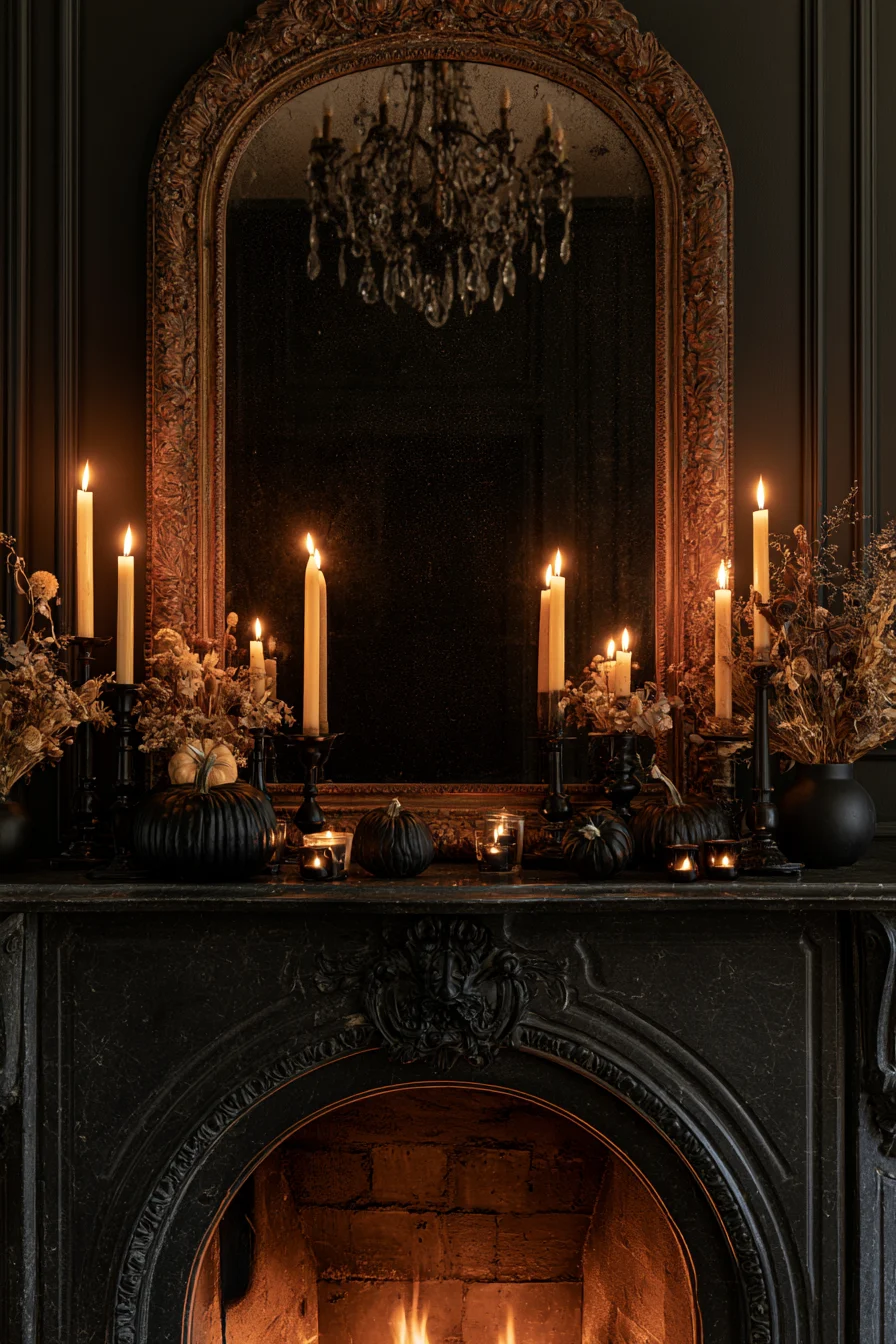 21 elegant haunted mirror mantle 1