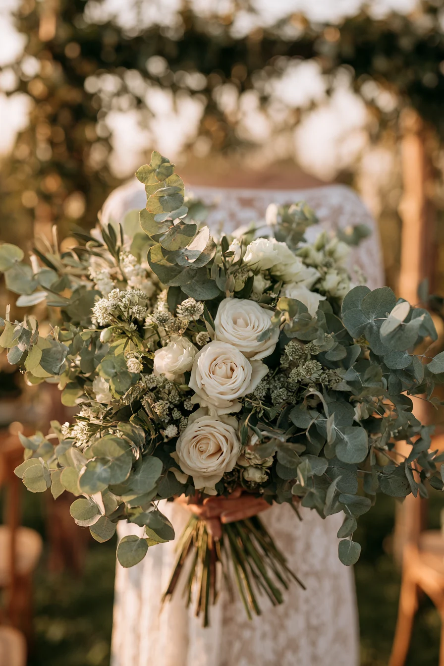 27 Vibrant Fall Wedding Flowers 21 eucalyptus autumn floral grace 1