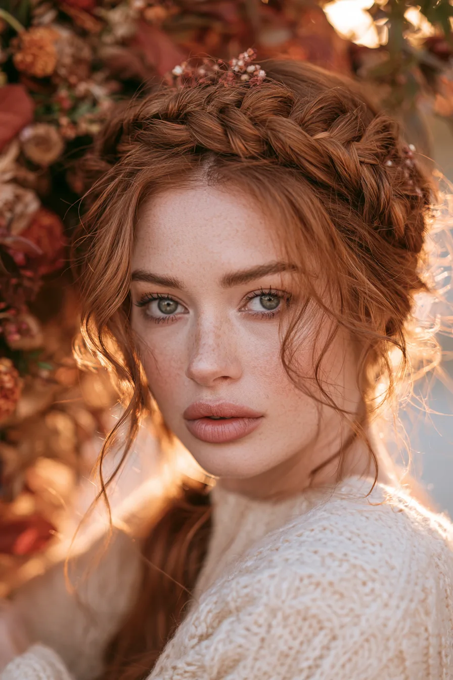 21 graceful autumn crown braid 1