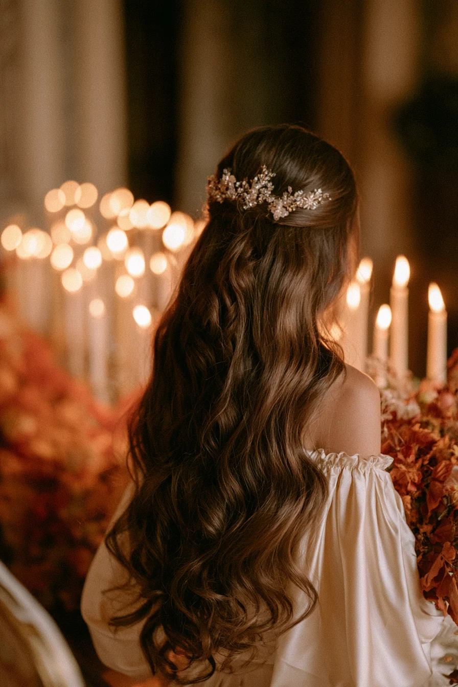 21 luxurious cascading bridal waves 1