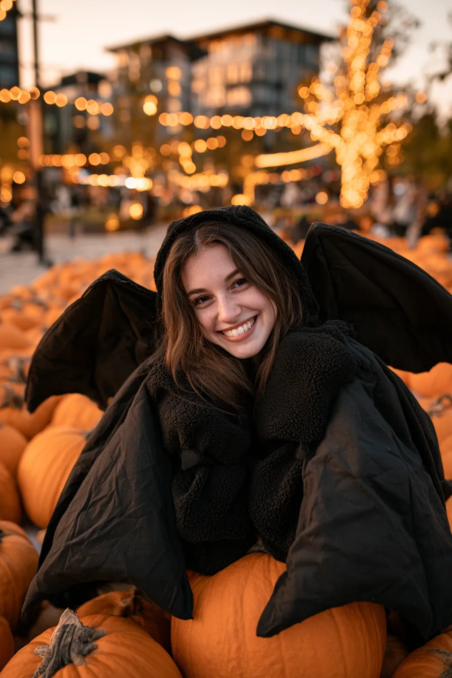 27 Black Halloween Costumes For A Spooky Look 22 cute bat halloween magic 1
