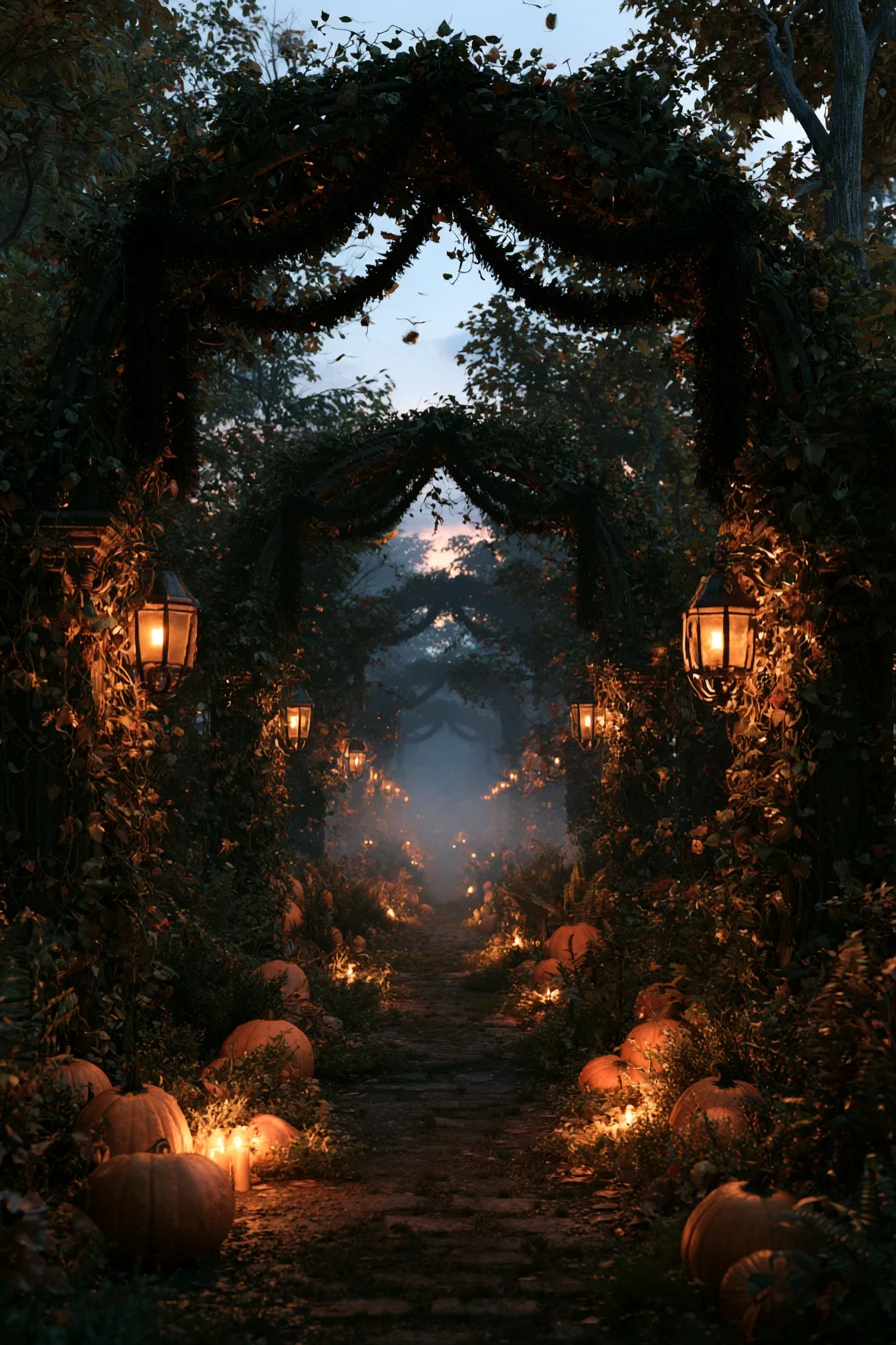 27 Budget Friendly Outdoor Halloween Decor Ideas 22 haunted garden arch showcase 1