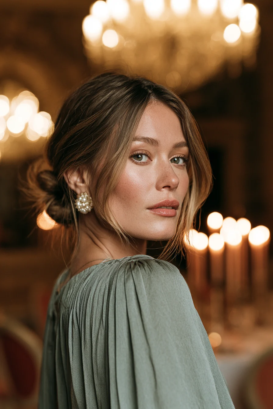 23 classic low bun elegance 1