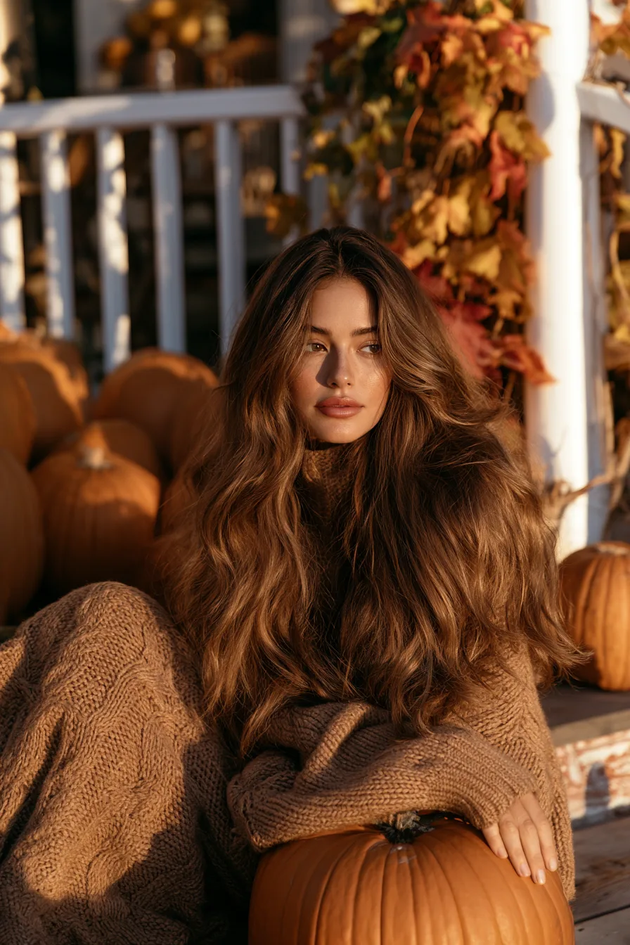 27 Chic Thanksgiving Hairstyles For Women 24 dyson natural autumn layers 1