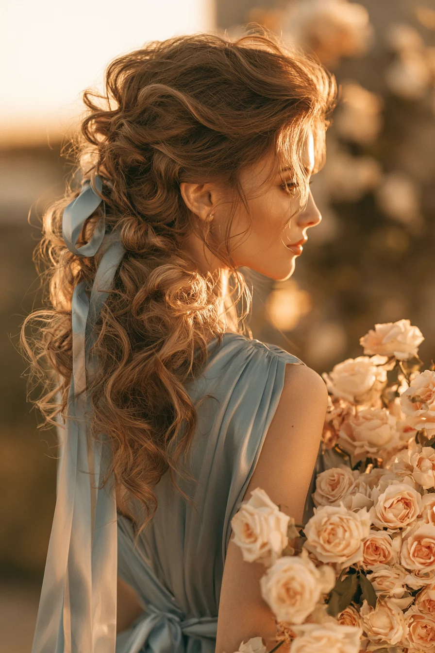 24 graceful curled ponytail 1