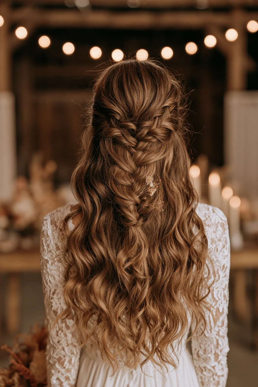 25 dreamy braided half updo 1