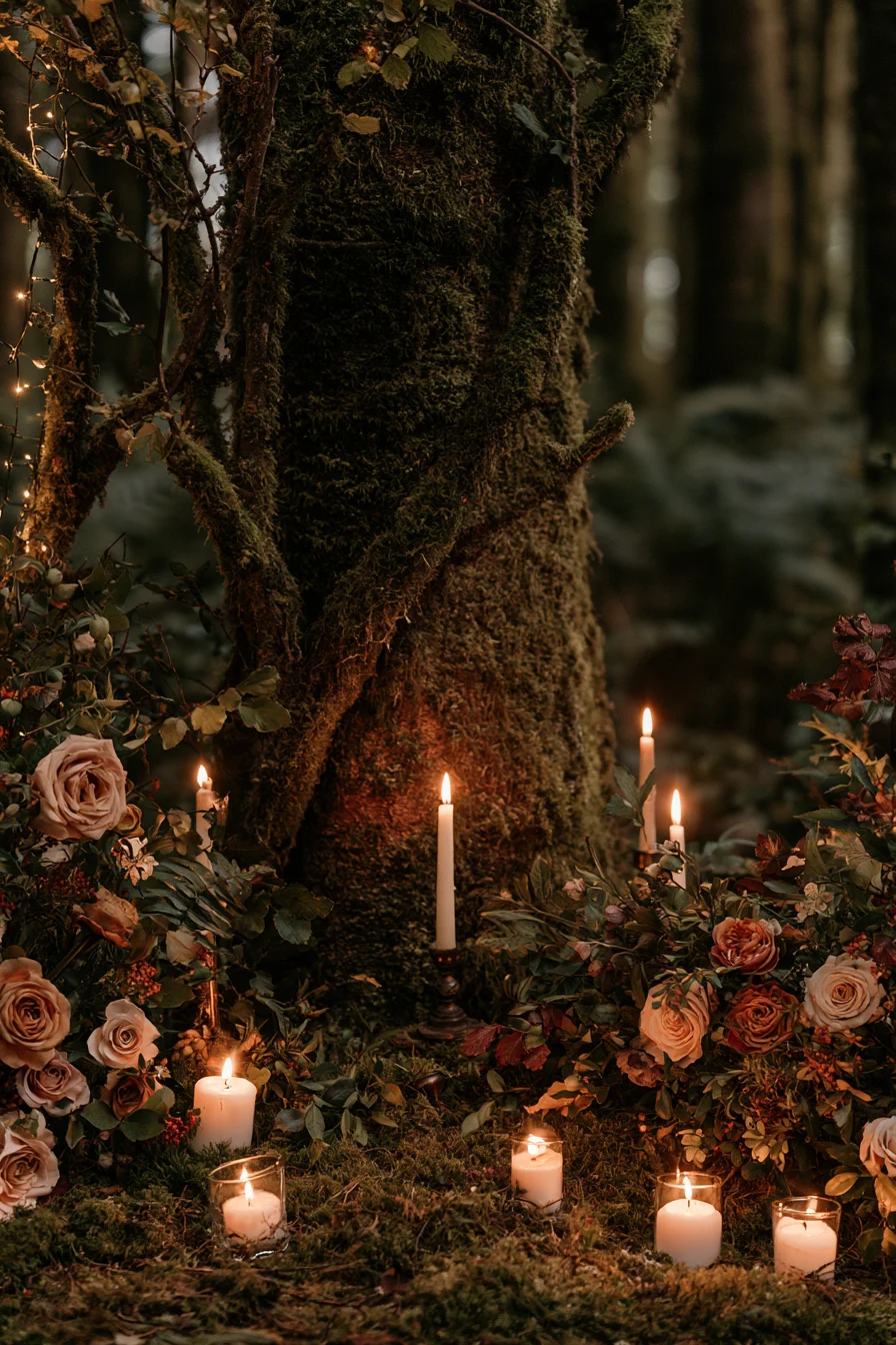 27 Vibrant Fall Wedding Flowers 25 woodland autumn wedding magic 1