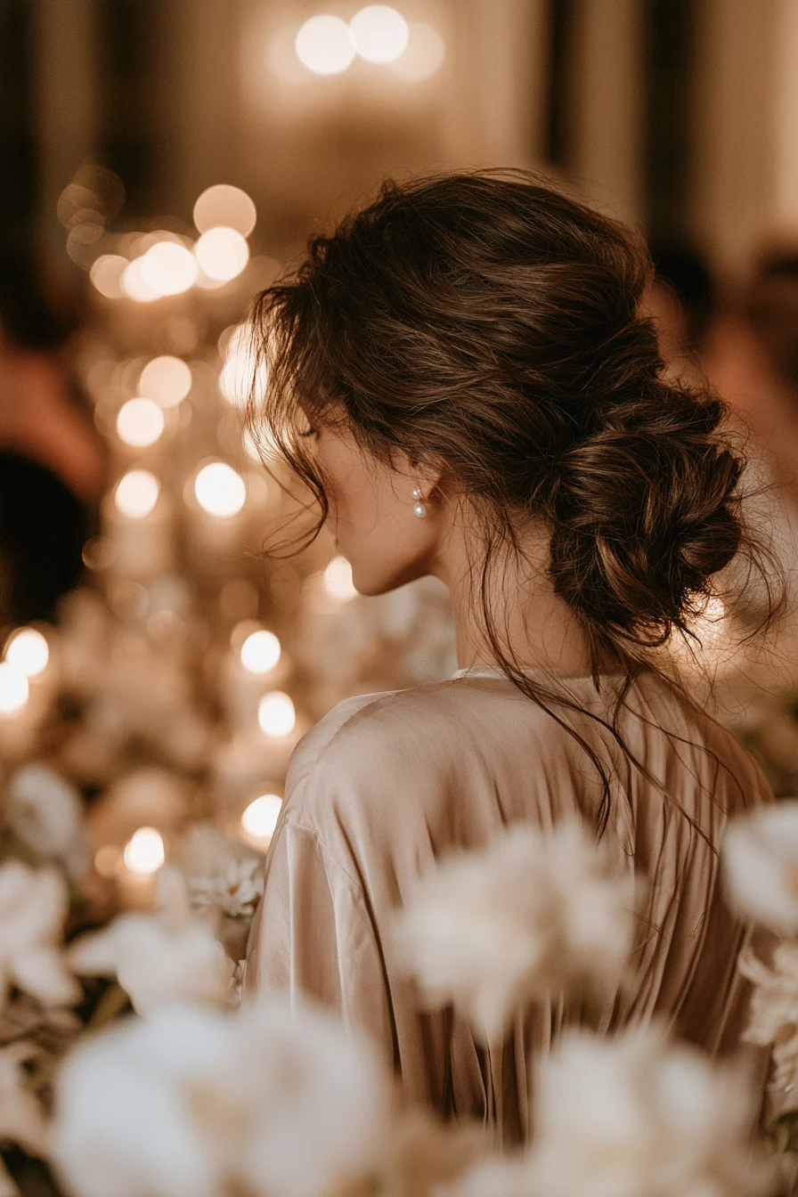 26 classic romantic low chignon