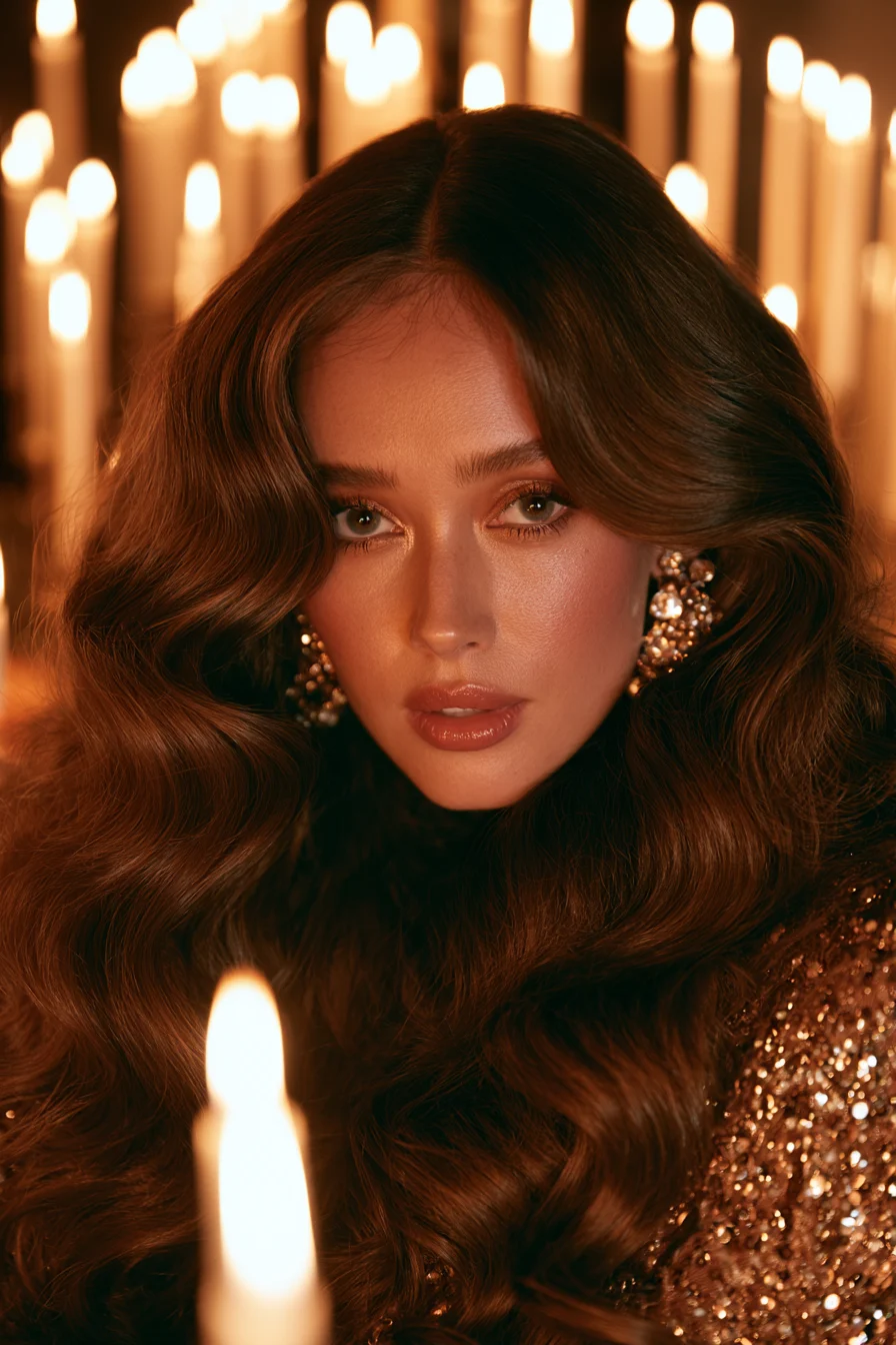 27 Chic Thanksgiving Hairstyles For Women 27 dyson timeless hollywood waves 1