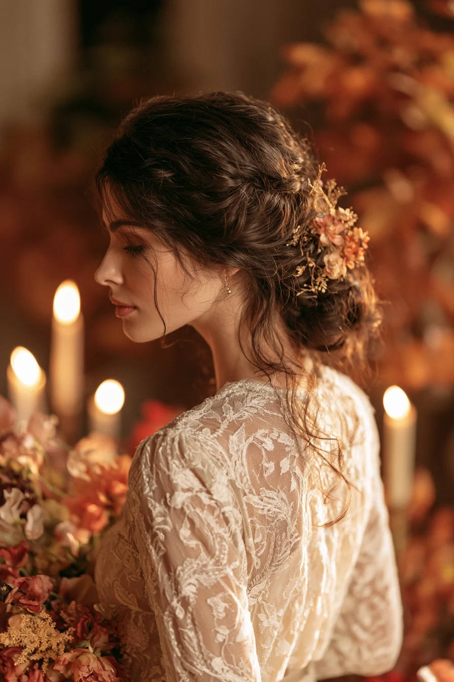 27 enchanting romantic autumn updo 1