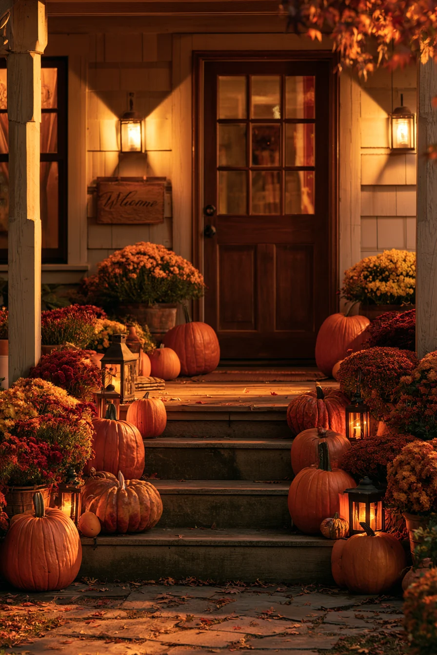 27 Budget Friendly Outdoor Halloween Decor Ideas 27 festive autumn halloween welcome