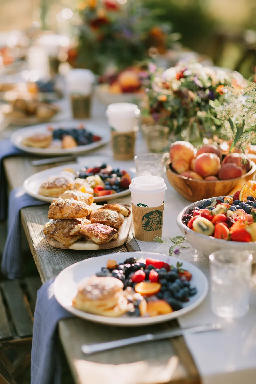 27 Modern Morning Wedding Ideas 3 cheerful breakfast wedding 1