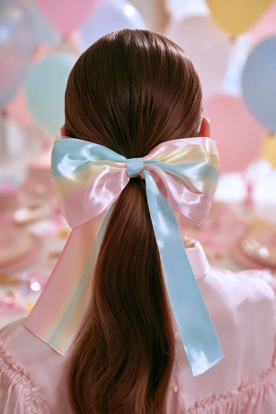 3 polished party ponytail 1