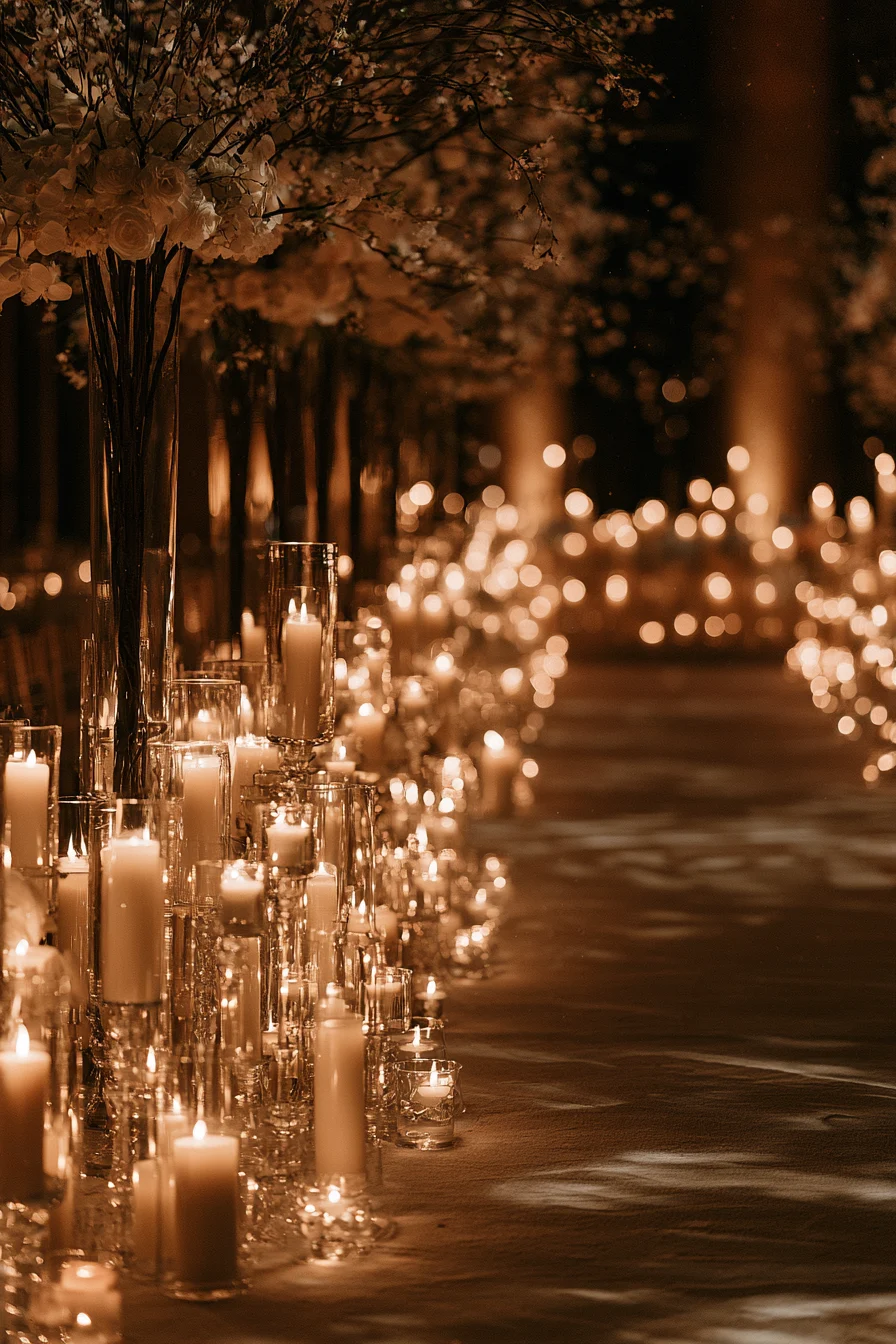 27 Cozy Winter Wedding Ideas For Dream Weddings 4 enchanting winter candlelight 1