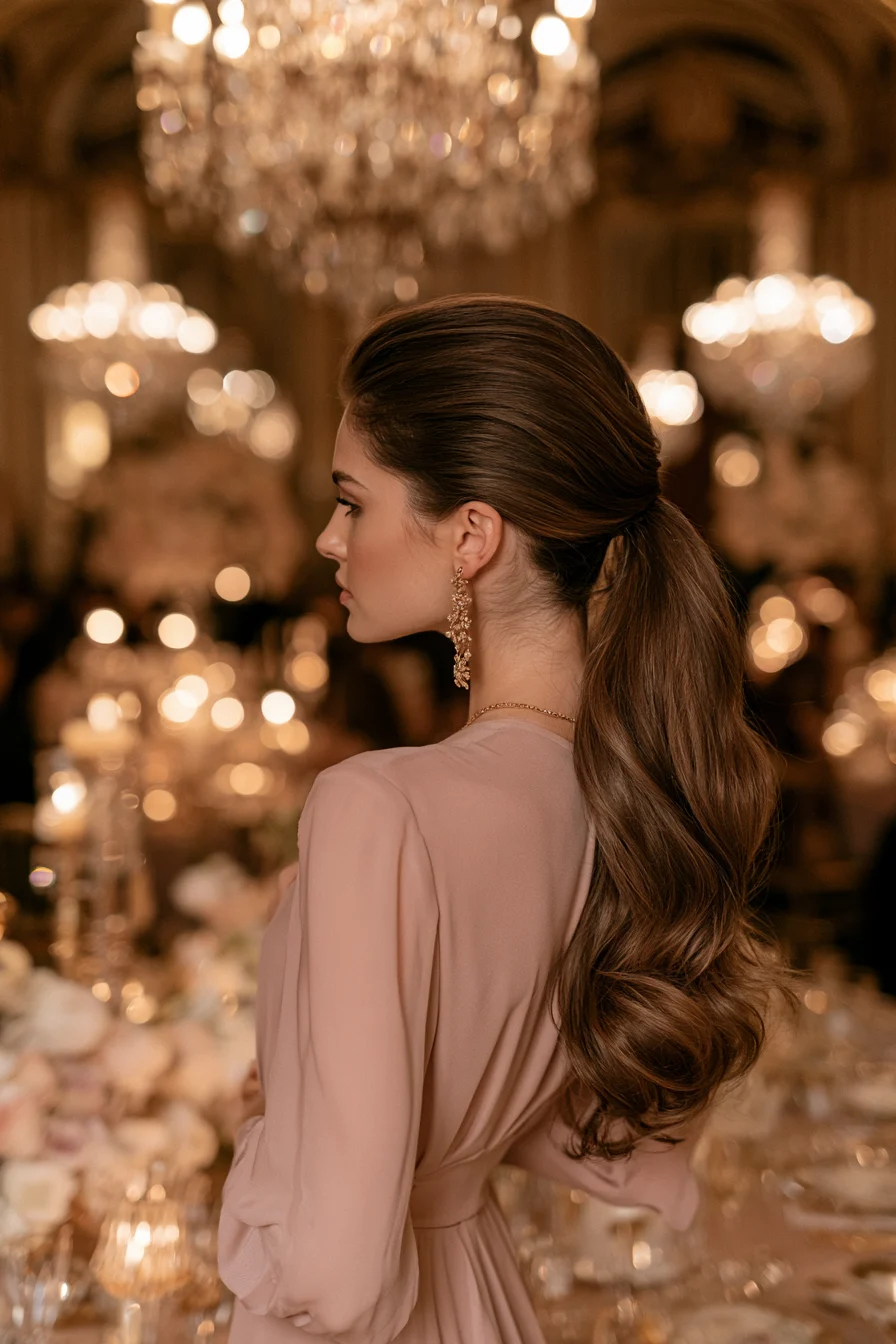 4 modern elegant ponytail look