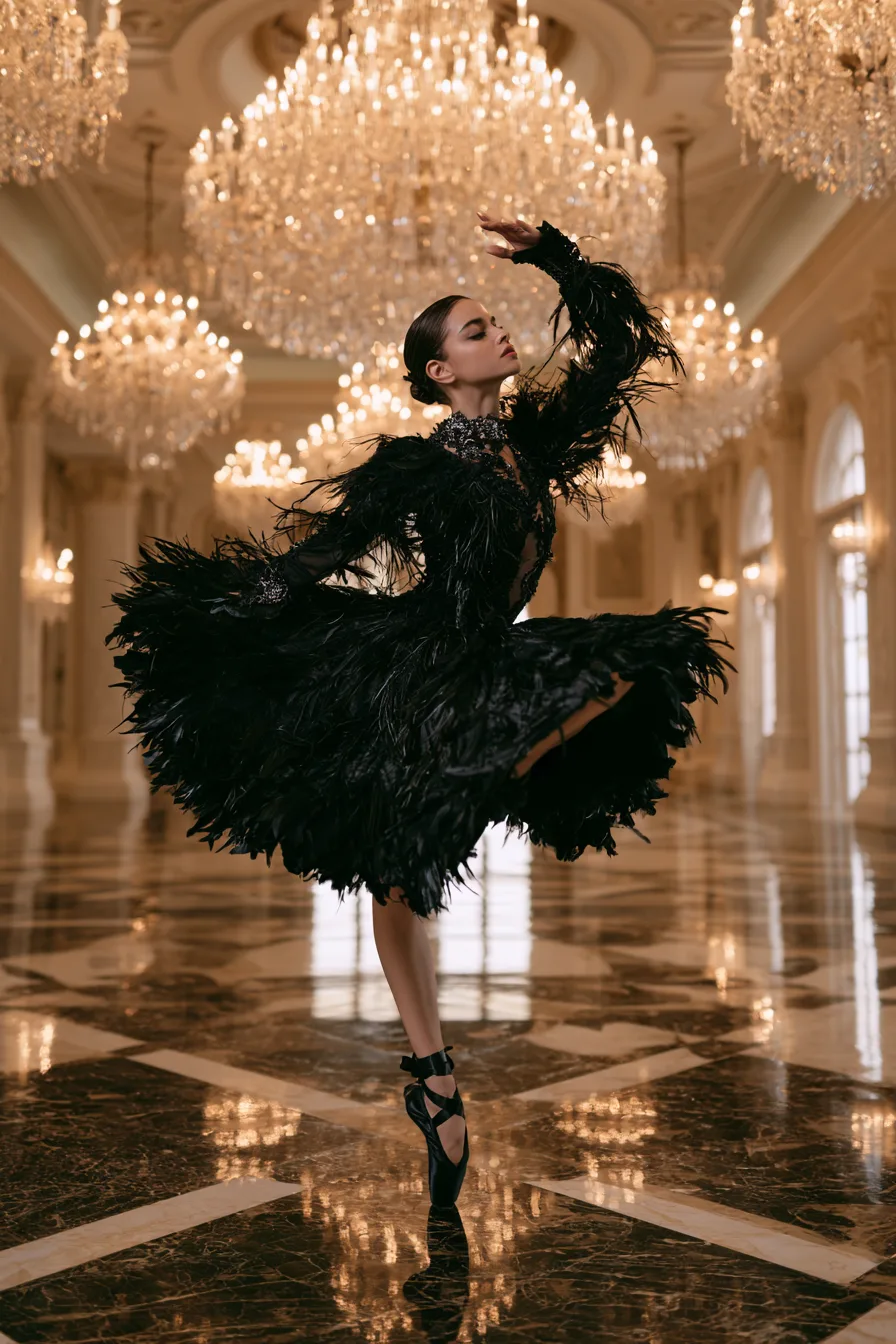 27 Black Halloween Costumes For A Spooky Look 6 breathtaking black swan glamour 1