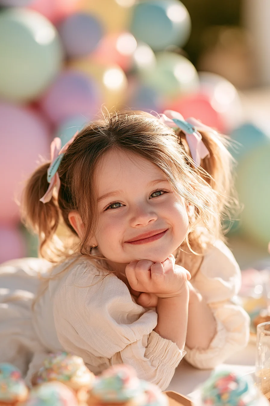 27 Magical Birthday Hairstyles for Kids 6 charming little party hair 1