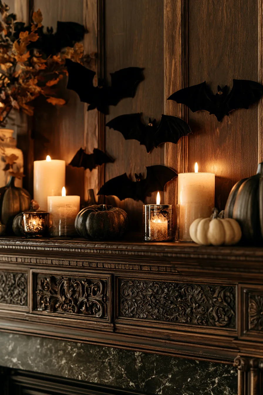 6 elegant velvet bat mantle 1