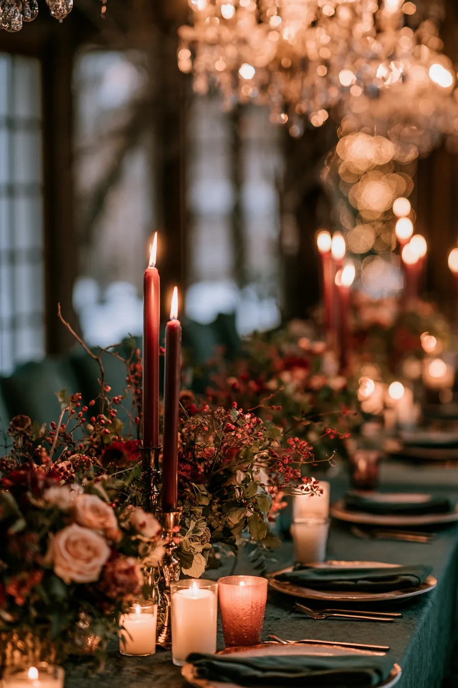 27 Cozy Winter Wedding Ideas For Dream Weddings 6 luxurious velvet winter details 1