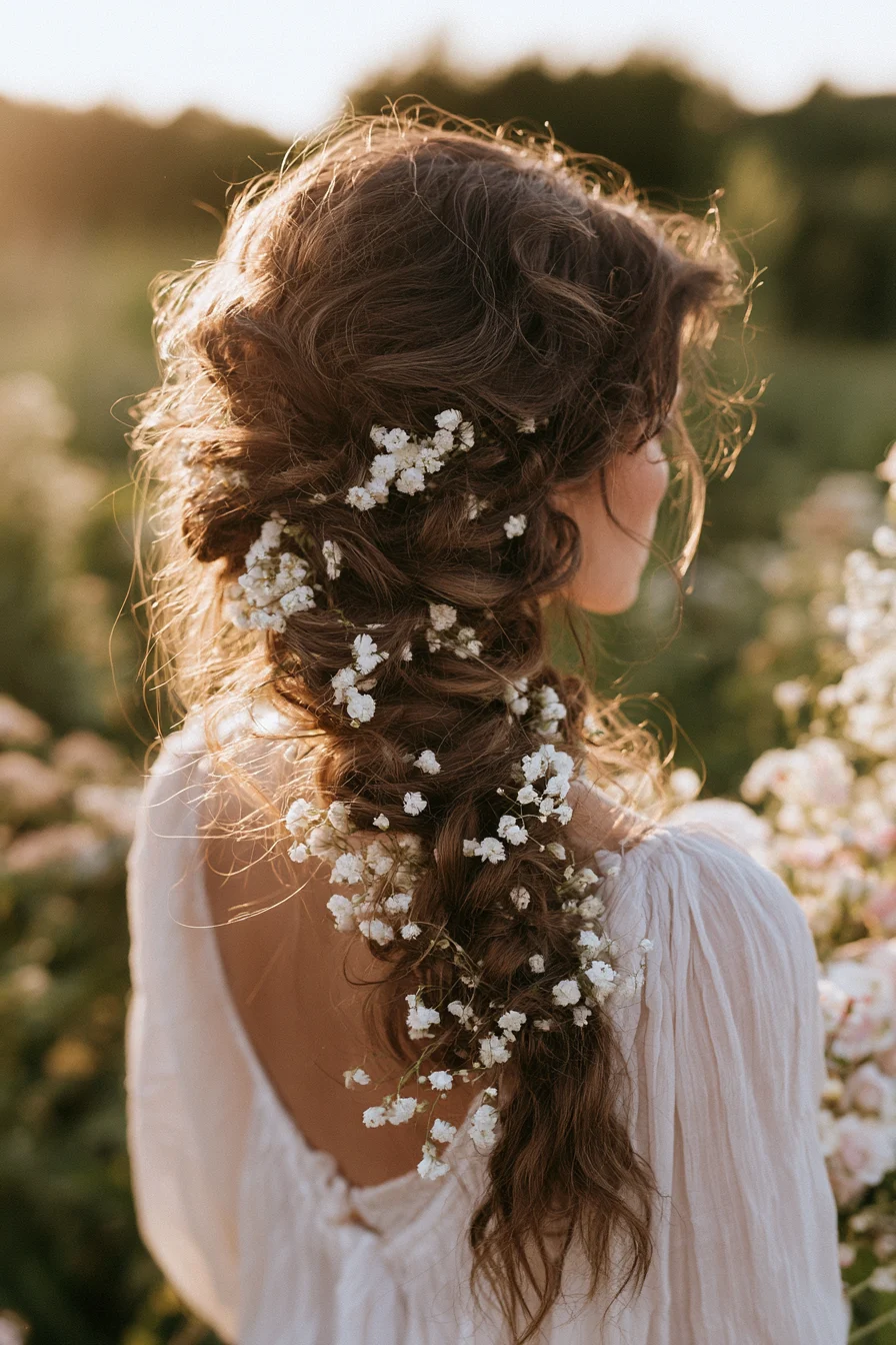 6 romantic garden braid updo 1