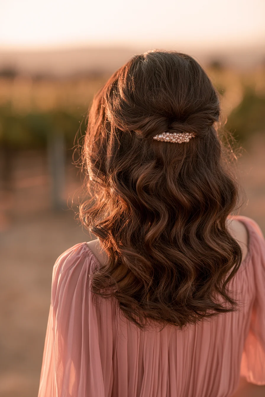 6 romantic half up elegance 1