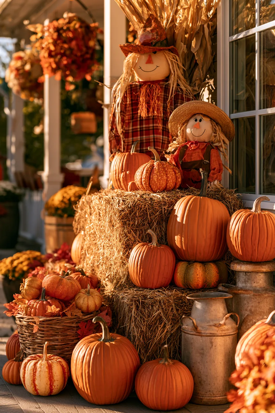 27 Budget Friendly Outdoor Halloween Decor Ideas 6 walmart farmhouse halloween charm 1