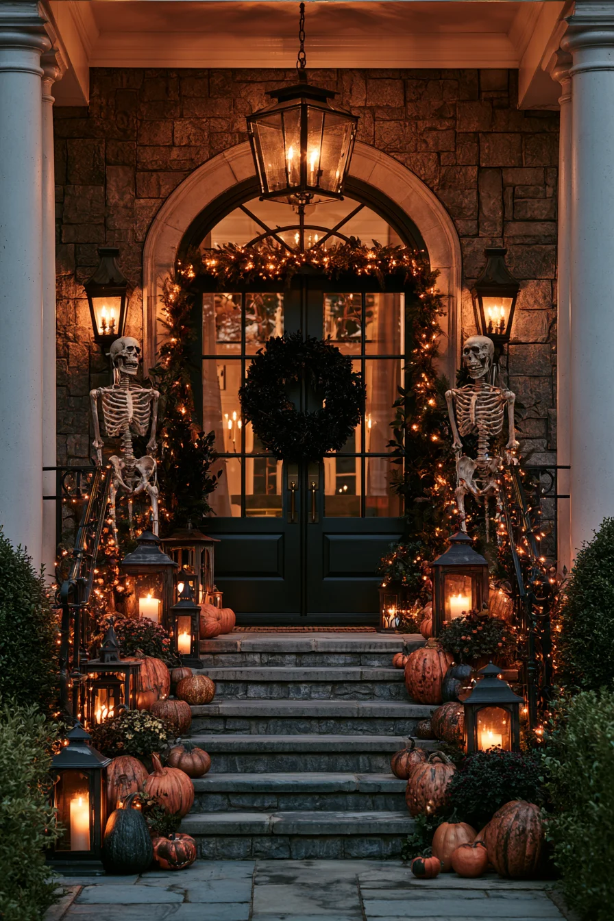 27 Budget Friendly Outdoor Halloween Decor Ideas 7 grandin road halloween showcase