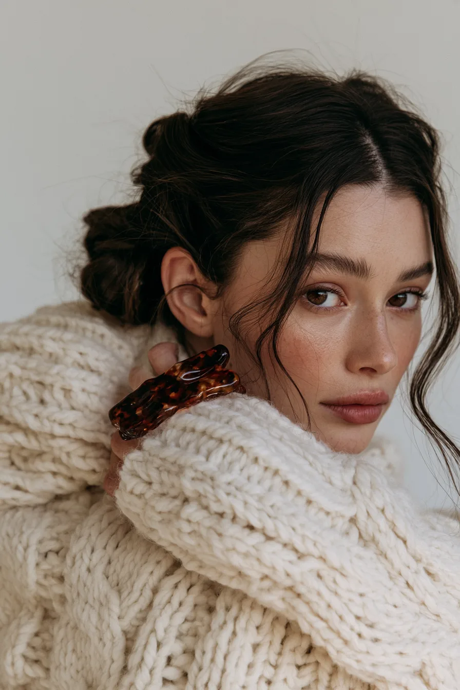 27 Cozy Hairstyles For Comfy Chic Style 7 trendy claw clip updo 1