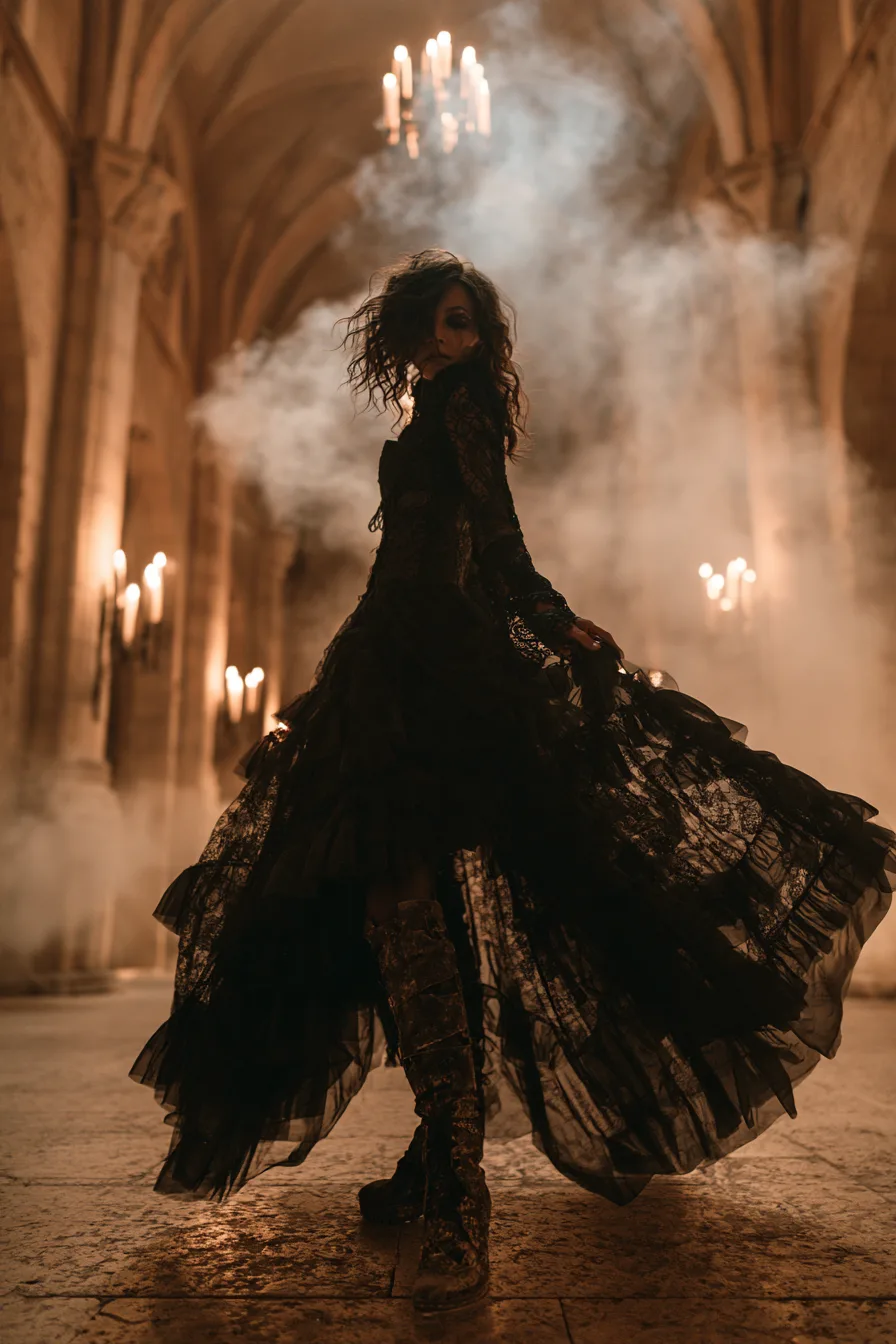 27 Black Halloween Costumes For A Spooky Look 8 enchanting bellatrix dark magic 1