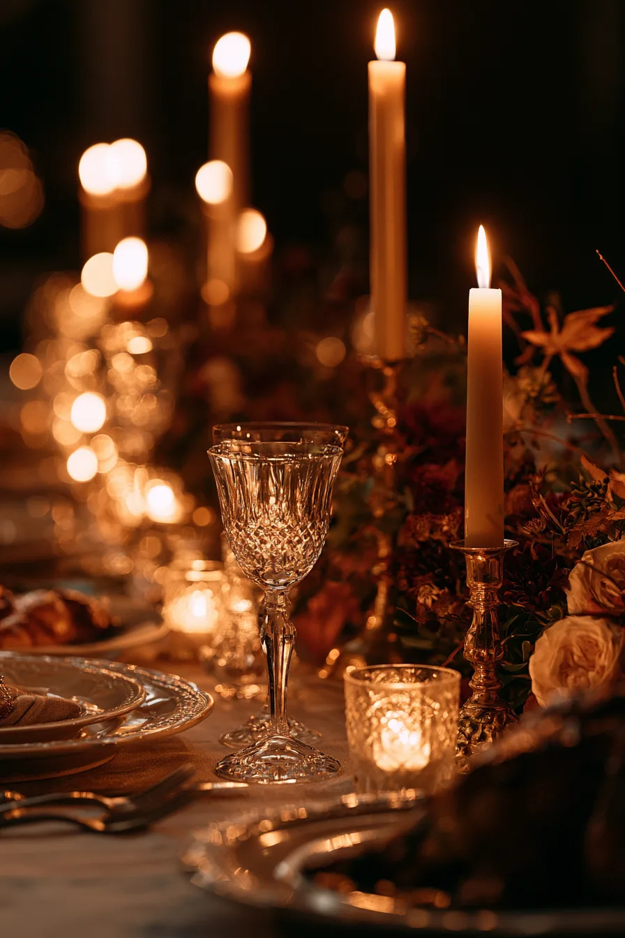 9 candlelit thanksgiving birthday dinner 1