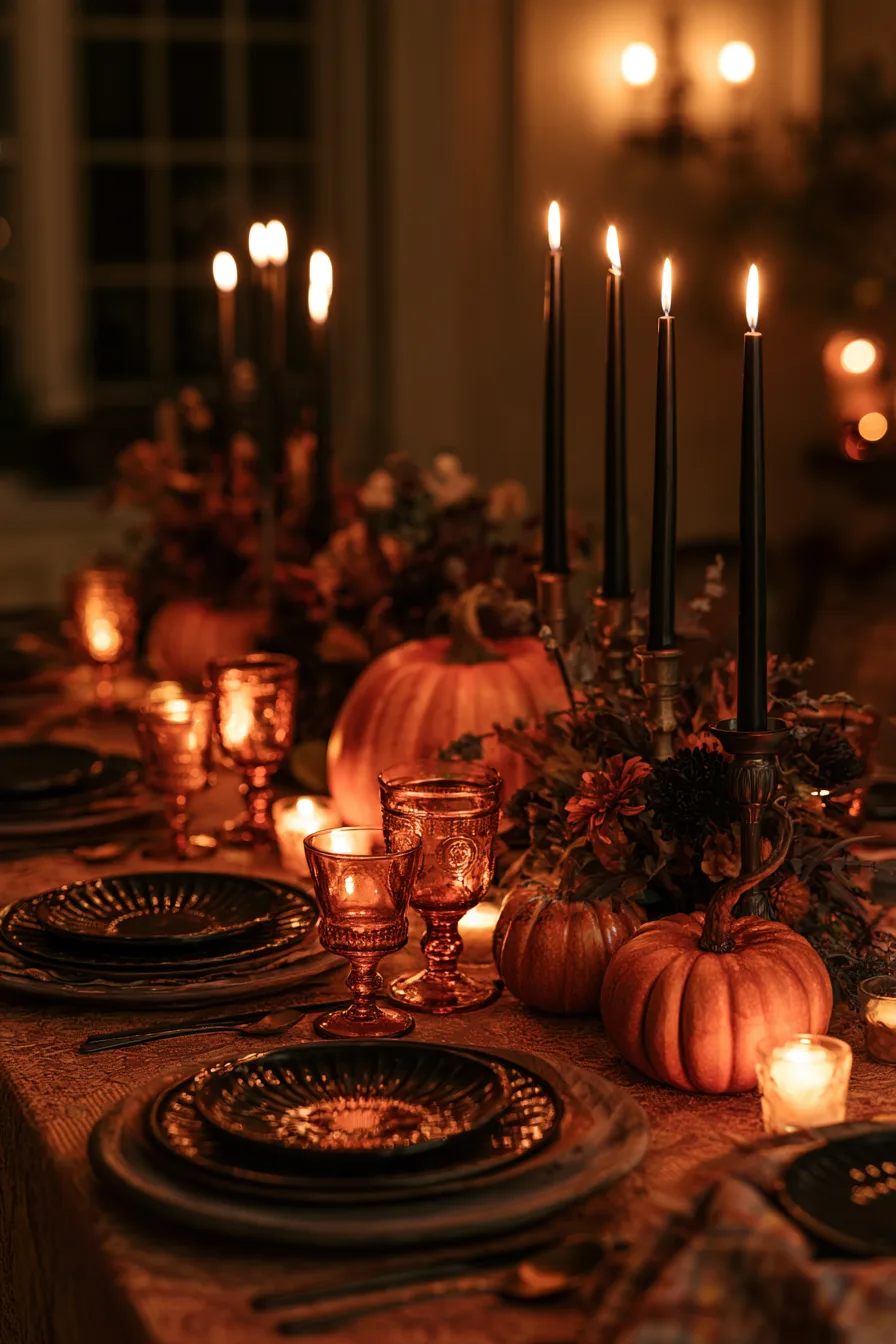27 Halloween Party Ideas For Spooky Fun 1 enchanting halloween pumpkin table arrangements 1