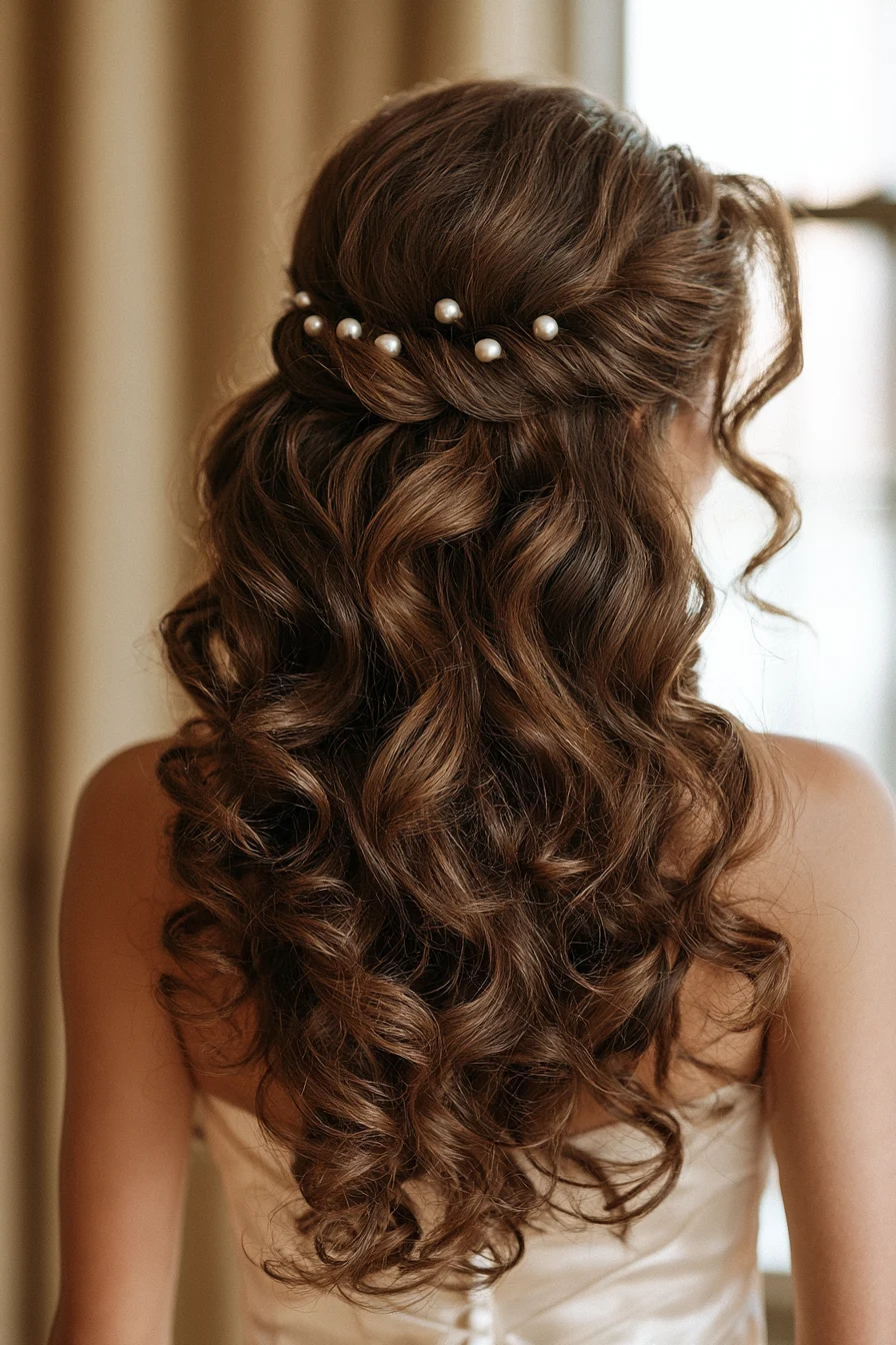 1 soft curl romantic bridal hair 1