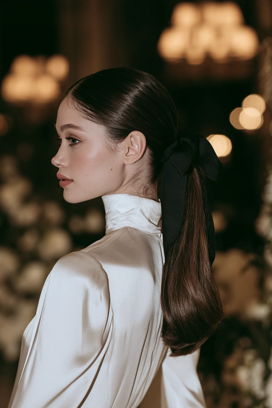 27 Sophisticated Wedding Guest Hairstyles for Any Dress 10 sleek ponytail ideas for weddings 1