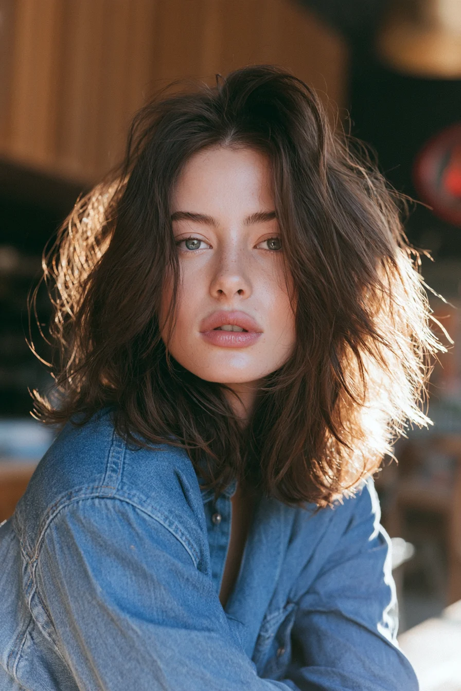 10 textured shoulder length haircut inspiration
