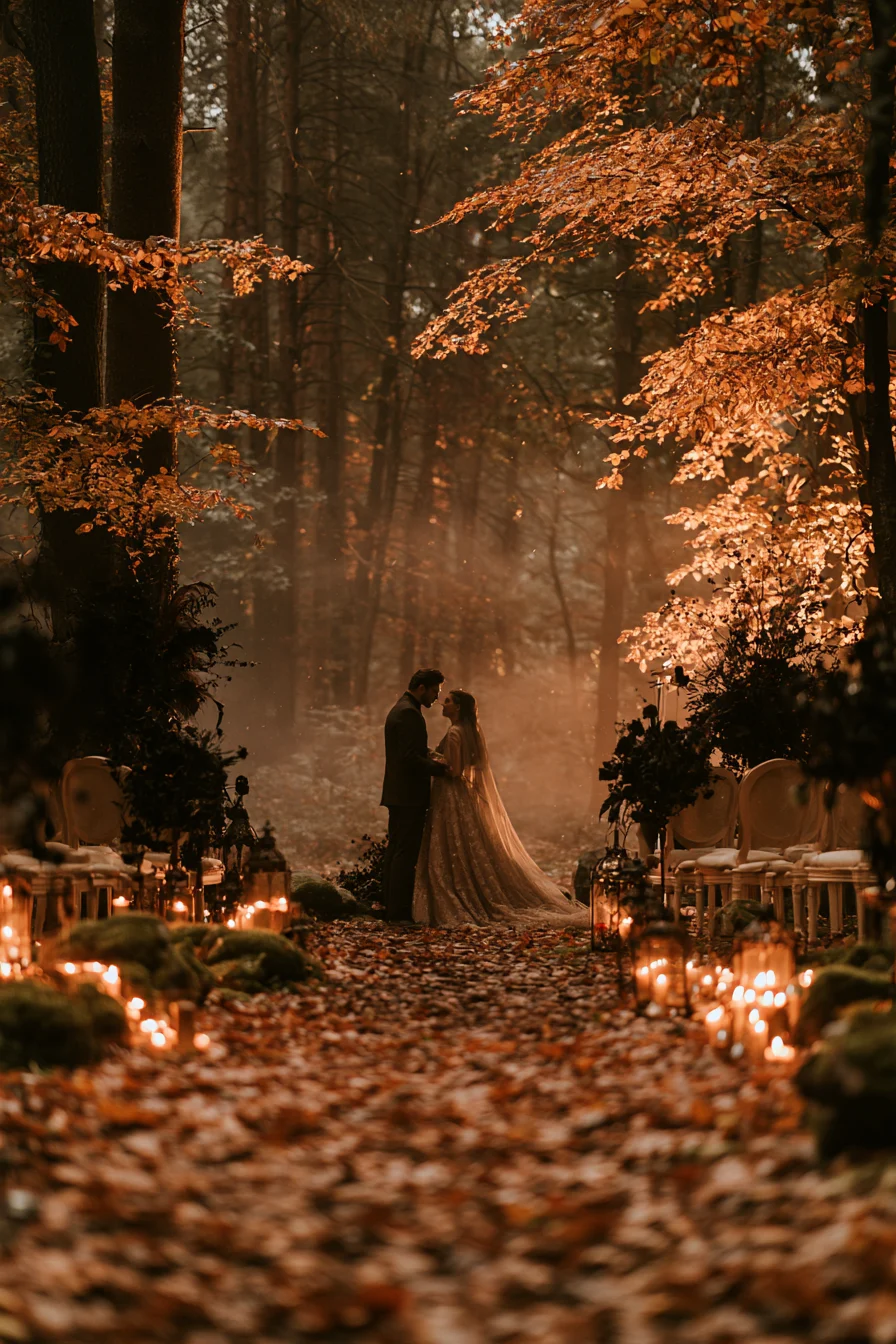 11 enchanted forest ceremony ideas for a gothic fall wedding 1