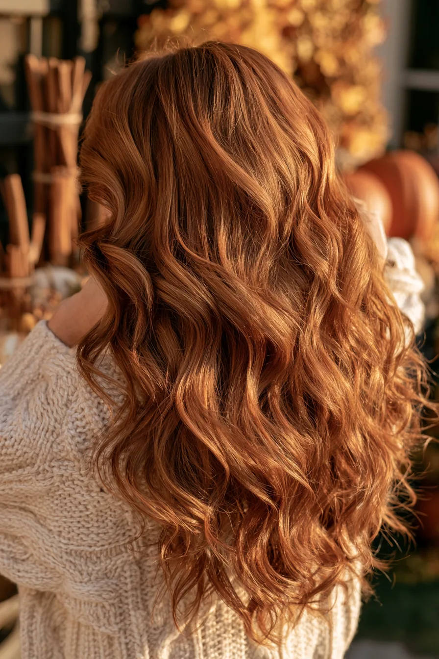 27 Gorgeous Thanksgiving Hairstyles to Make Your Holiday Look Extra Special 11 pumpkin spice inspired holiday waves