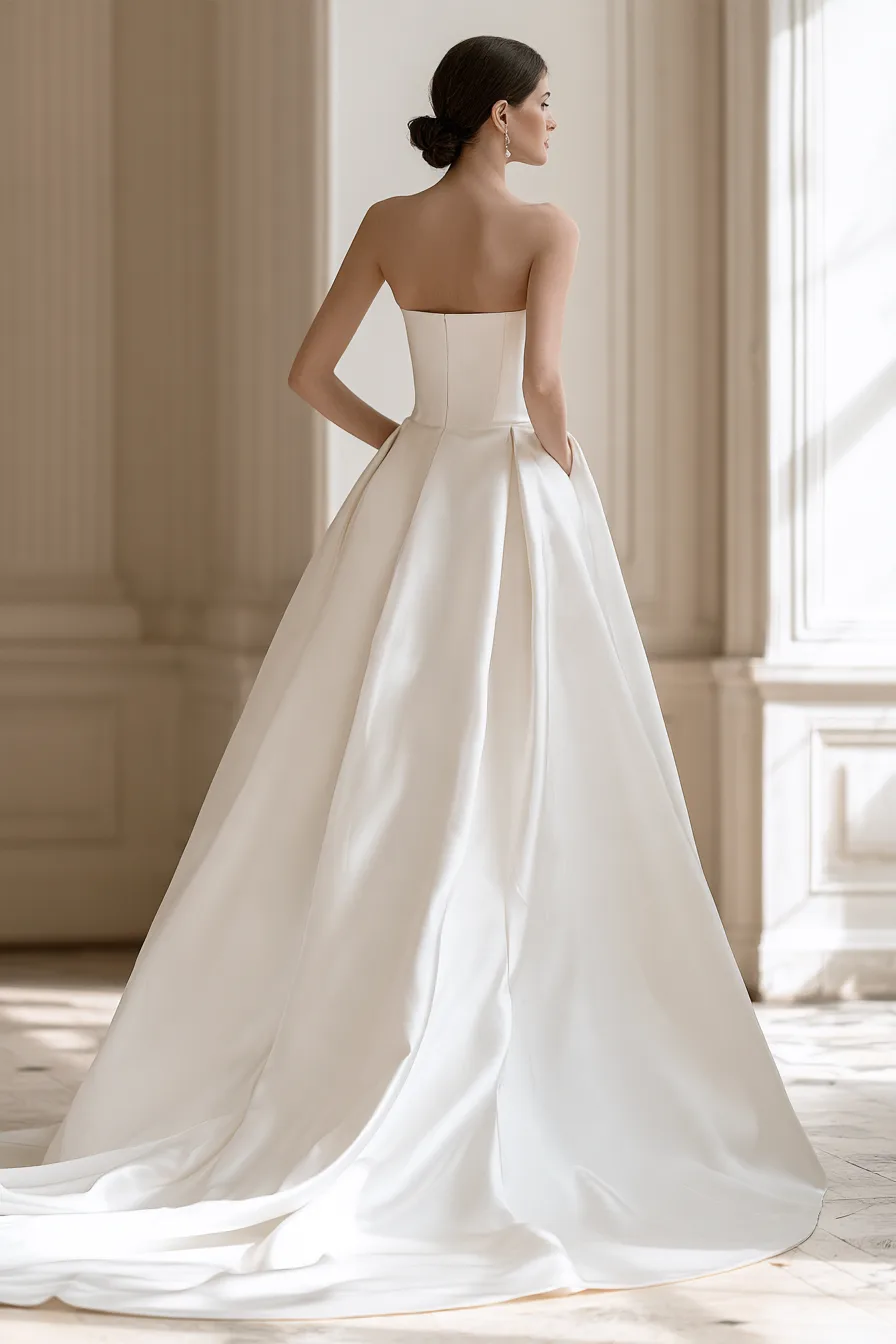 27 Beautiful Bridal Separates Tops for a Chic and Elegant Wedding Look 12 beautiful strapless wedding separates 1