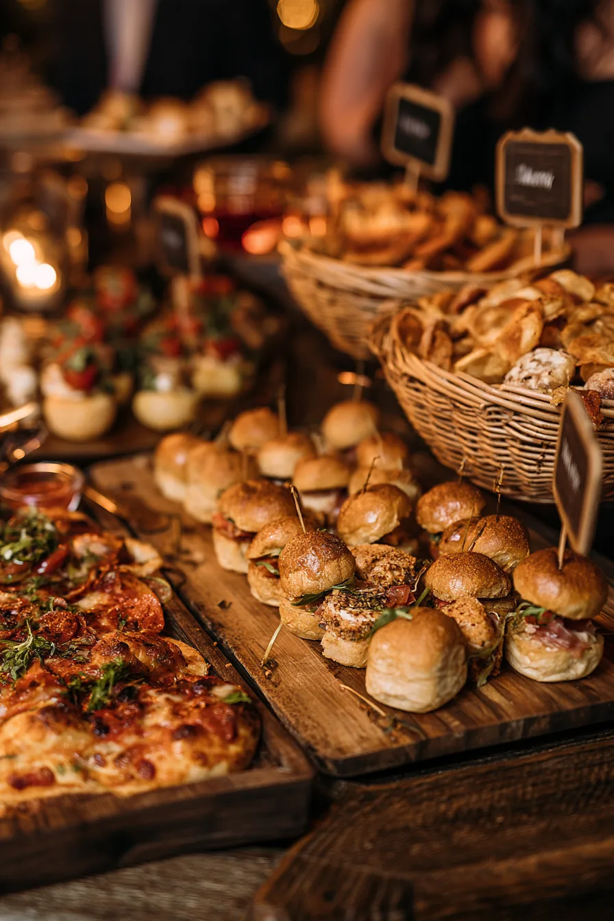 27 Creative Wedding Reception Ideas 12 delicious midnight wedding snack station ideas 1