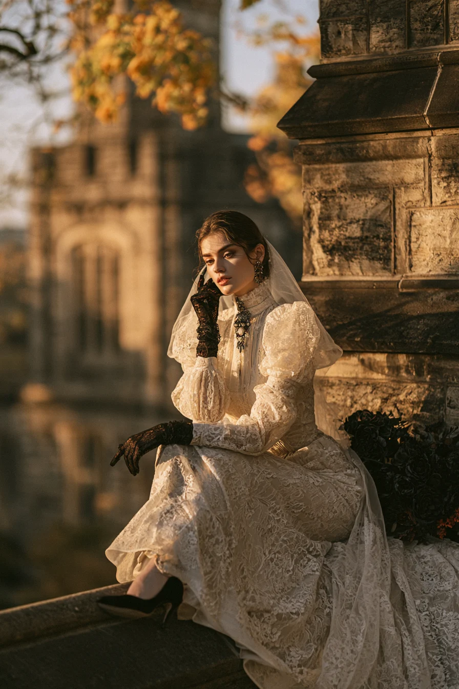 12 elegant gothic bridal fashion inspiration 1
