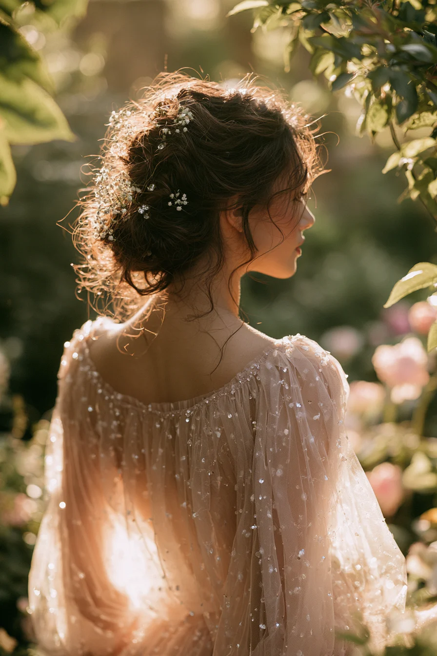 12 magical garden wedding hair twist 1
