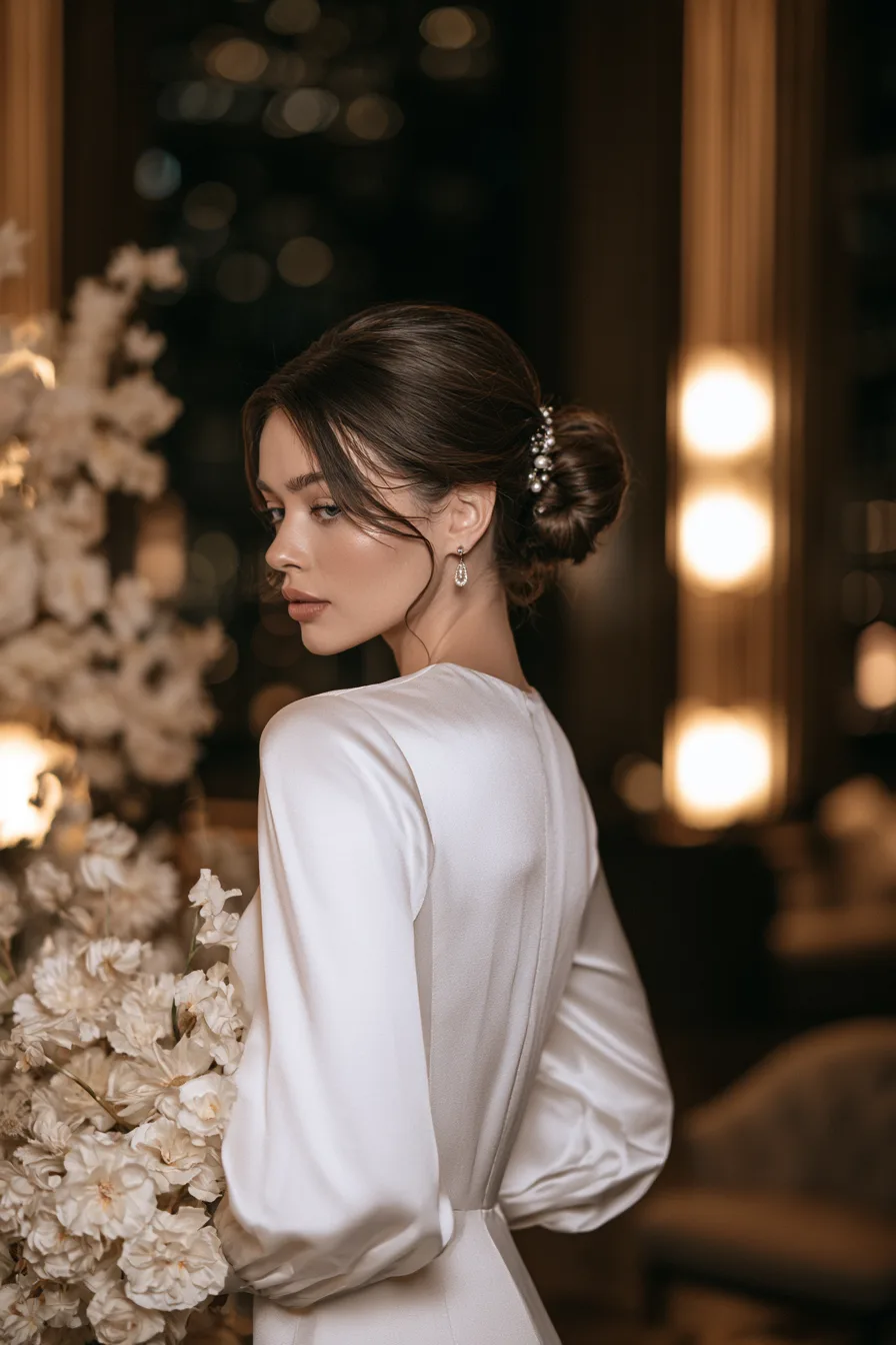 13 elevated chignon styles for brides 1