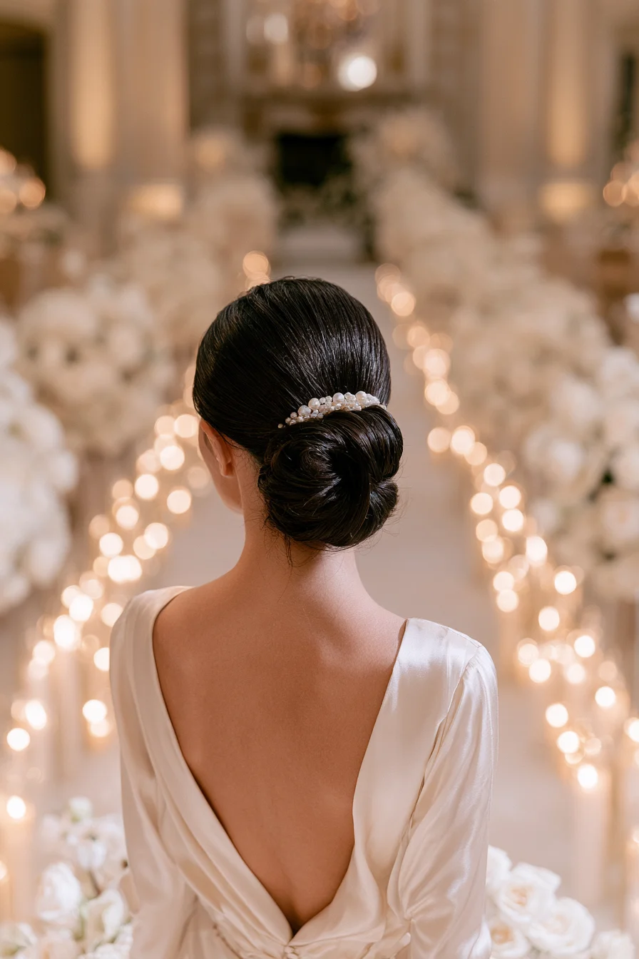 13 polished satin bridal hair twist 1