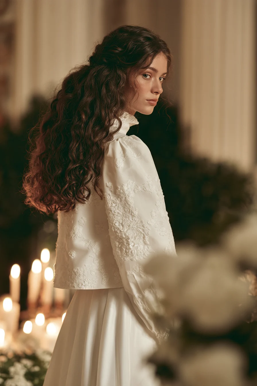 27 Beautiful Bridal Separates Tops for a Chic and Elegant Wedding Look 13 refined square neck bridal styles 1