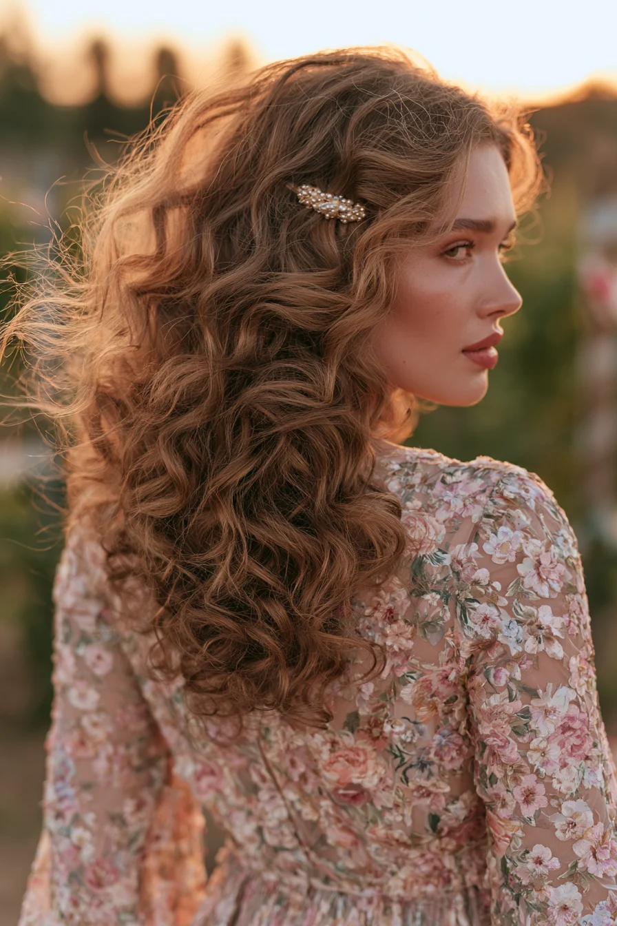 27 Sophisticated Wedding Guest Hairstyles for Any Dress 13 soft curls for medium hair 1